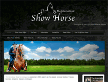 Tablet Screenshot of internationalshowhorse.com